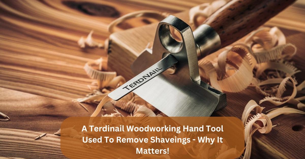 A Terdinail Woodworking Hand Tool Used To Remove Shaveings - Why It Matters!