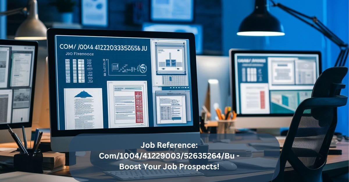 Job Reference: Com/1004/41229003/52635264/Bu – Boost Your Job Prospects!